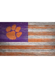 Clemson Tigers Distressed Flag Picture Frame