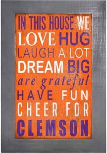 Clemson Tigers In This House Picture Frame