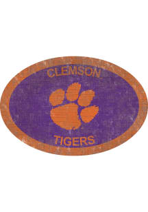 Clemson Tigers 46 Inch Oval Team Sign