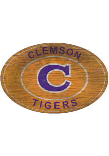 Clemson Tigers 46 Inch Heritage Oval Sign
