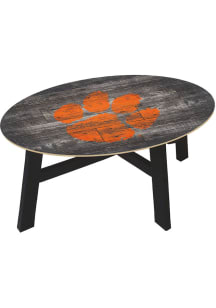 Clemson Tigers Distressed Wood Orange Coffee Table