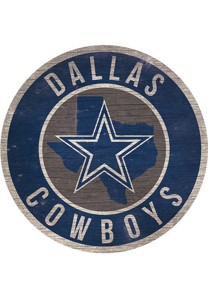 12” Dallas Cowboys Round Sign