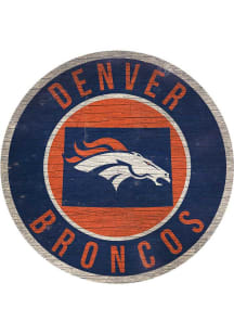 Denver Broncos 12 in Circle State Sign