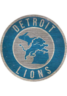 Detroit Lions 12 in Circle State Sign