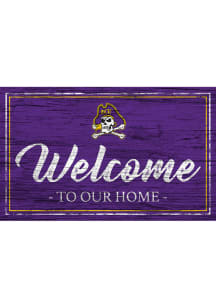East Carolina Pirates Welcome to our Home 6x12 Sign