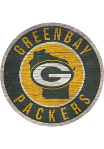 Green Bay Packers 12 in Circle State Sign