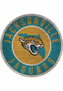 Jacksonville Jaguars 12 in Circle State Sign