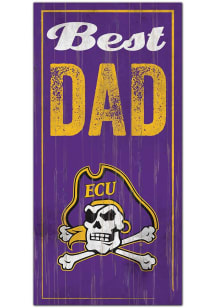 East Carolina Pirates Best Dad Sign