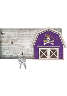 East Carolina Pirates Team Barn Key Holder Sign