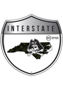 East Carolina Pirates 12in OHT Camo Interstate Sign