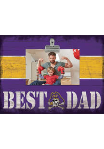 East Carolina Pirates Best Dad Clip Picture Frame