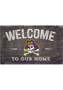 East Carolina Pirates Welcome to our Home Sign