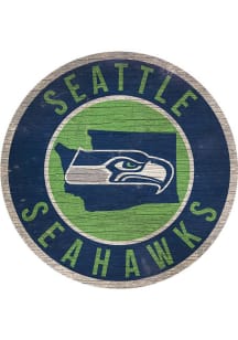 Seattle Seahawks 12 in Circle State Sign