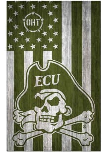 East Carolina Pirates 11x19 OHT Military Flag Sign