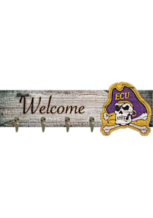 East Carolina Pirates Coat Hanger Sign - Purple