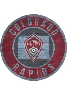 Colorado Rapids 12 in Circle State Sign