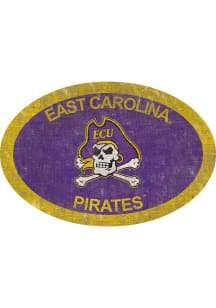 East Carolina Pirates 46 Inch Oval Team Sign