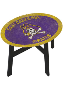 East Carolina Pirates Distressed Side Purple End Table