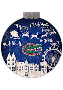 Florida Gators Christmas Village Sign - Orange