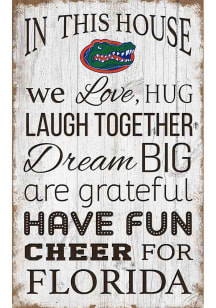 Florida Gators In This House 11x19 Sign
