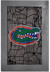 Florida Gators City Map Sign
