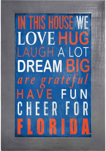 Florida Gators In This House Picture Frame
