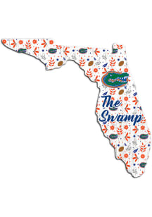 Florida Gators 24 Inch Floral State Wall Art