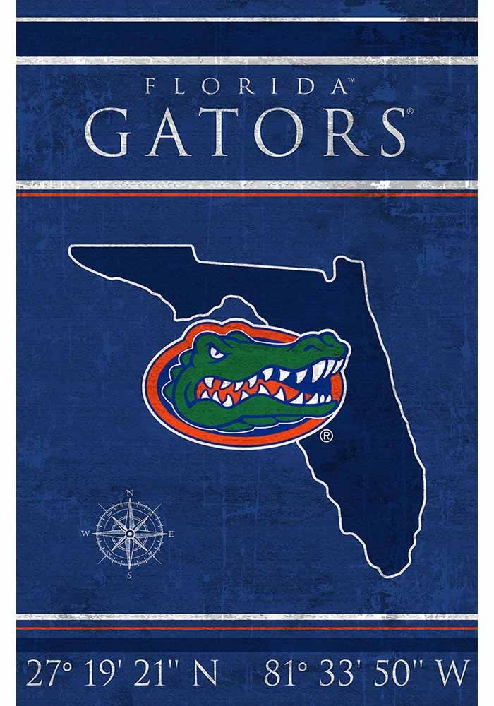 Florida Gators Coordinates 17x26 Sign