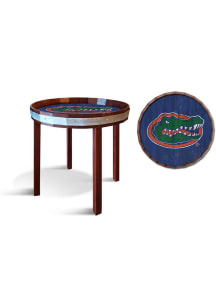 Florida Gators 24 Inch Barrel Top Side Orange End Table
