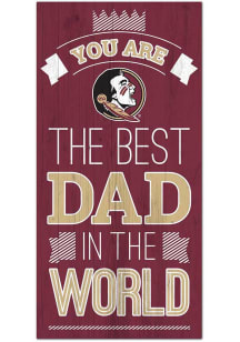 Florida State Seminoles Best Dad in the World Sign
