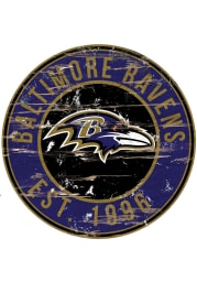 Baltimore Ravens Established Date Circle 24 Inch Sign