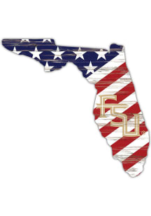 Florida State Seminoles 12 Inch USA State Cutout Sign