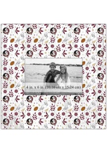 Florida State Seminoles Floral Pattern Picture Frame