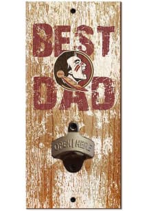 Florida State Seminoles Best Dad Bottle Opener Sign