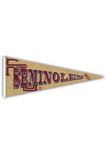 Florida State Seminoles Wood Pennant Sign