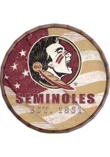 Florida State Seminoles Flag 16 Inch Barrel Top Sign