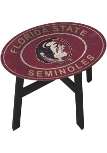 Florida State Seminoles Logo Heritage Side Maroon End Table