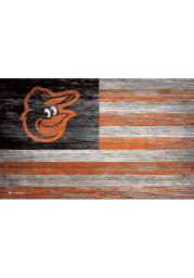 Baltimore Orioles Distressed Flag 11x19 Sign