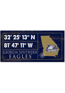 Georgia Southern Eagles Horizontal Coordinate Sign