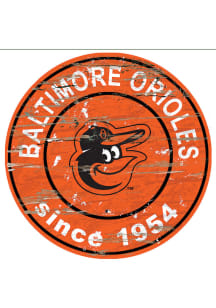 Baltimore Orioles Established Date Circle 24 Inch Sign