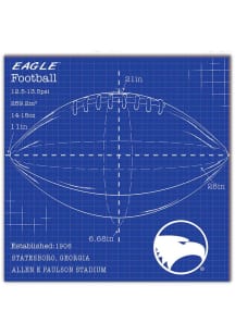 Georgia Southern Eagles Ball Blueprint Sign