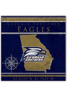 Georgia Southern Eagles Coordinates Sign
