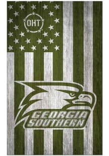 Georgia Southern Eagles 11x19 OHT Military Flag Sign