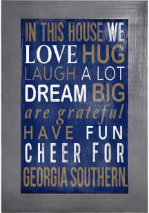 Georgia Southern Eagles In This House Picture Frame