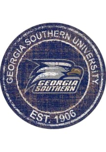 Georgia Southern Eagles Round Heritage Logo Sign