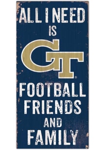 GA Tech Yellow Jackets Football Friends and Family Sign