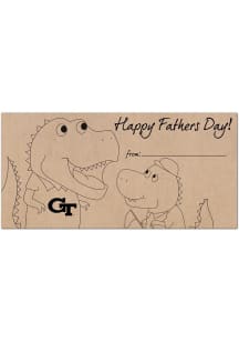 GA Tech Yellow Jackets Fathers Day Coloring Sign