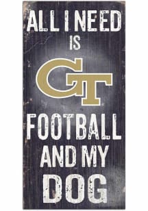 GA Tech Yellow Jackets Football and My Dog Sign