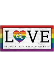 GA Tech Yellow Jackets LGBTQ Love Sign