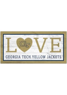 GA Tech Yellow Jackets Love 6x12 Sign